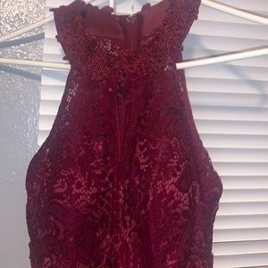 Long Maroon Dress